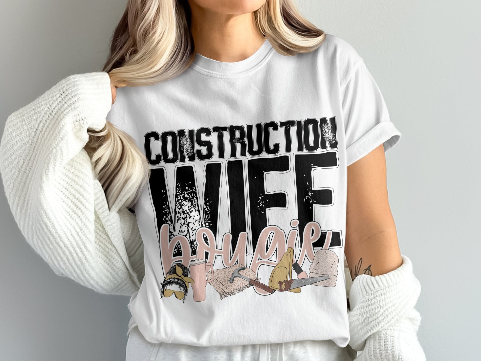 Construction Wife Bougie Shirt For Women