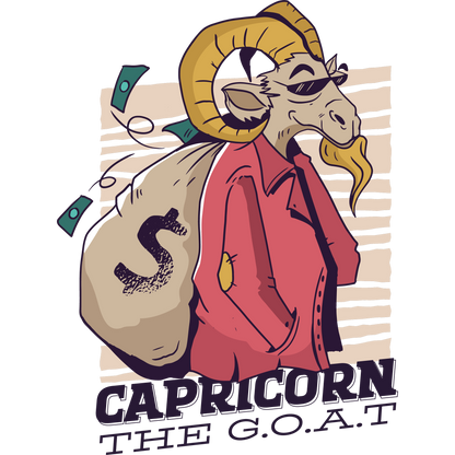 Capricorn The G.O.A.T Stylish Graphic Product