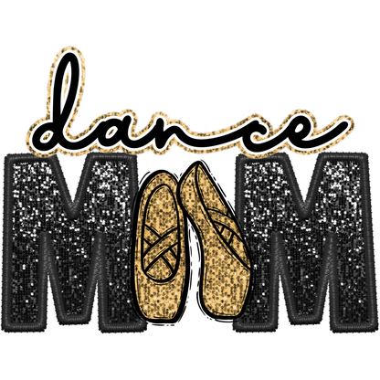 Glittery Dance Mom Design with Ballet Shoes Product