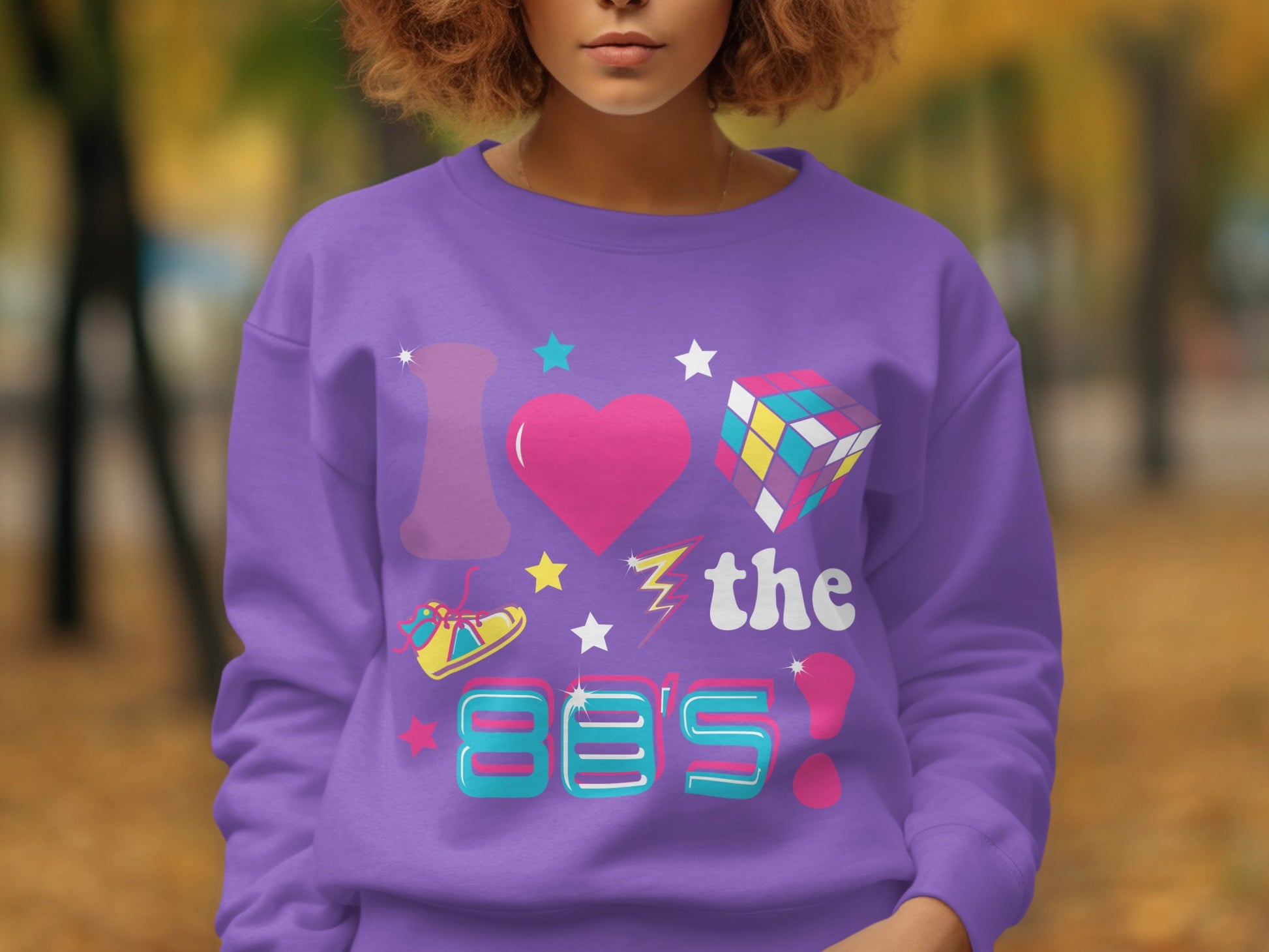 I Love the 80s Colorful Sweatshirt Product