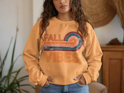 Fall Vibes Graphic Design Sweatshirt product