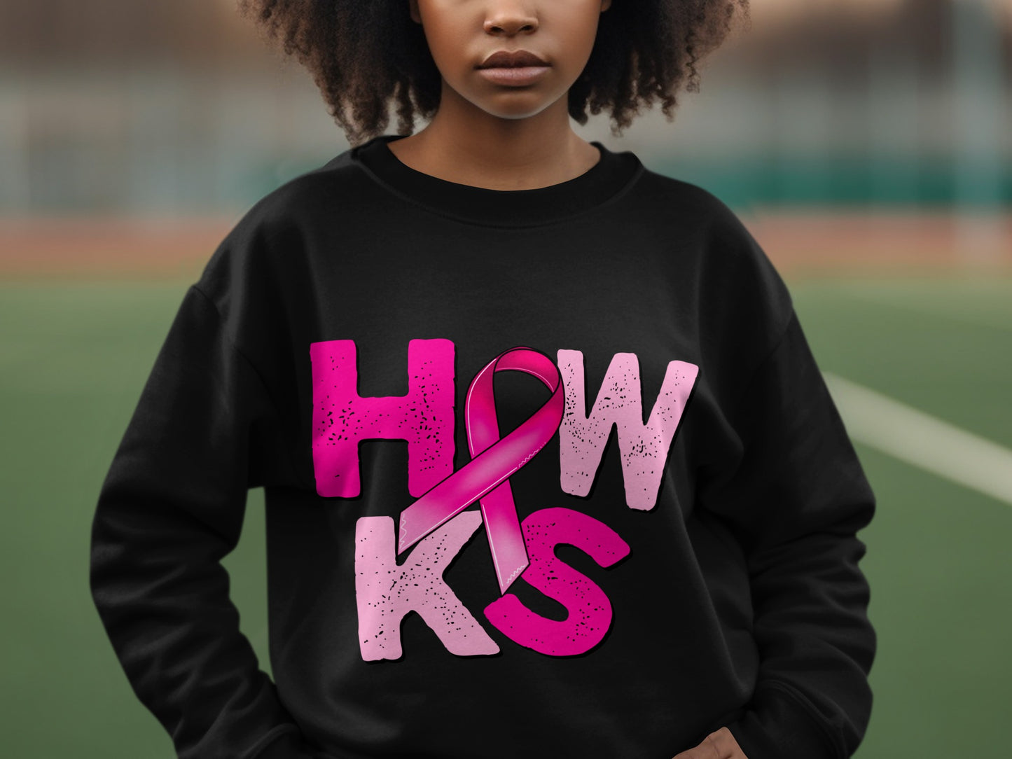 How KS Pink Ribbon Awareness Design Sweatshirt Product