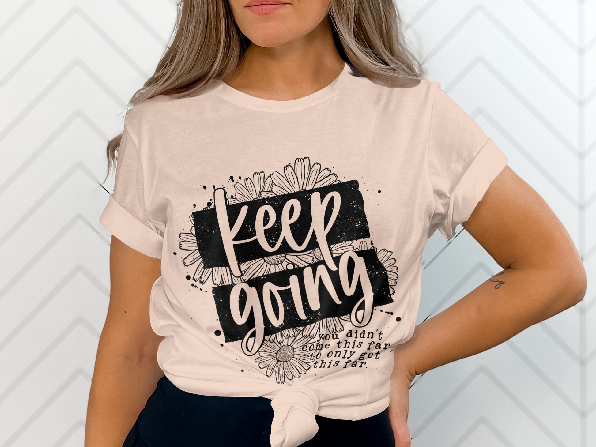 Motivational Keep Going T-shirt for Women
