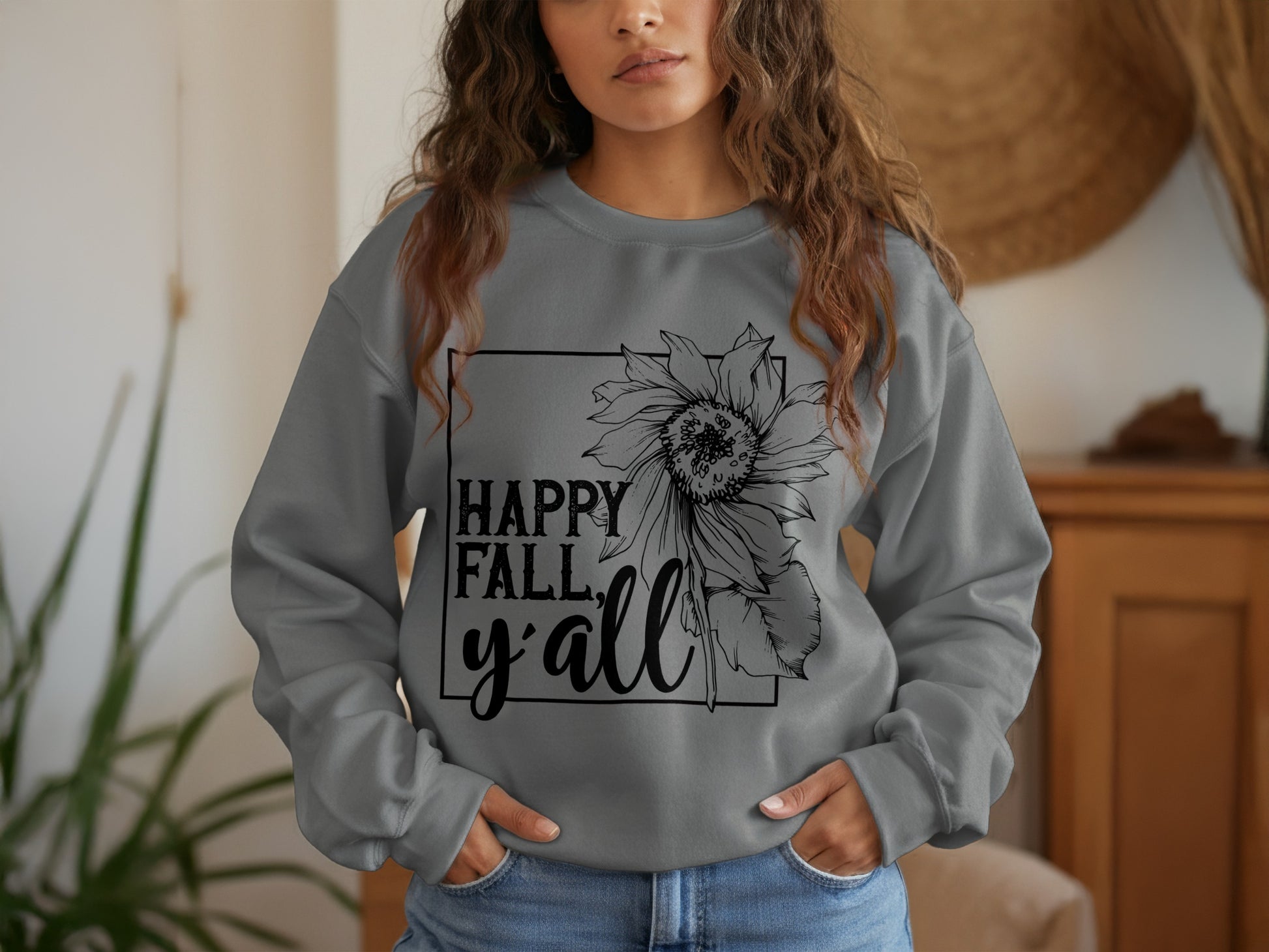 Happy Fall Y'all Graphic Sweatshirt