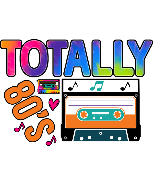 Totally 80's Retro Music Cassette Tape Themed Art Print