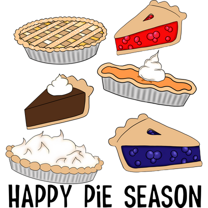 Celebrate Happy Pie Season with Assorted Pie Graphics