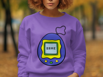 Classic Retro Virtual Pet Toy Graphic Sweatshirt
