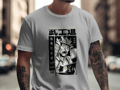 Warrior Graphic Art Abstract Style T-Shirt Design