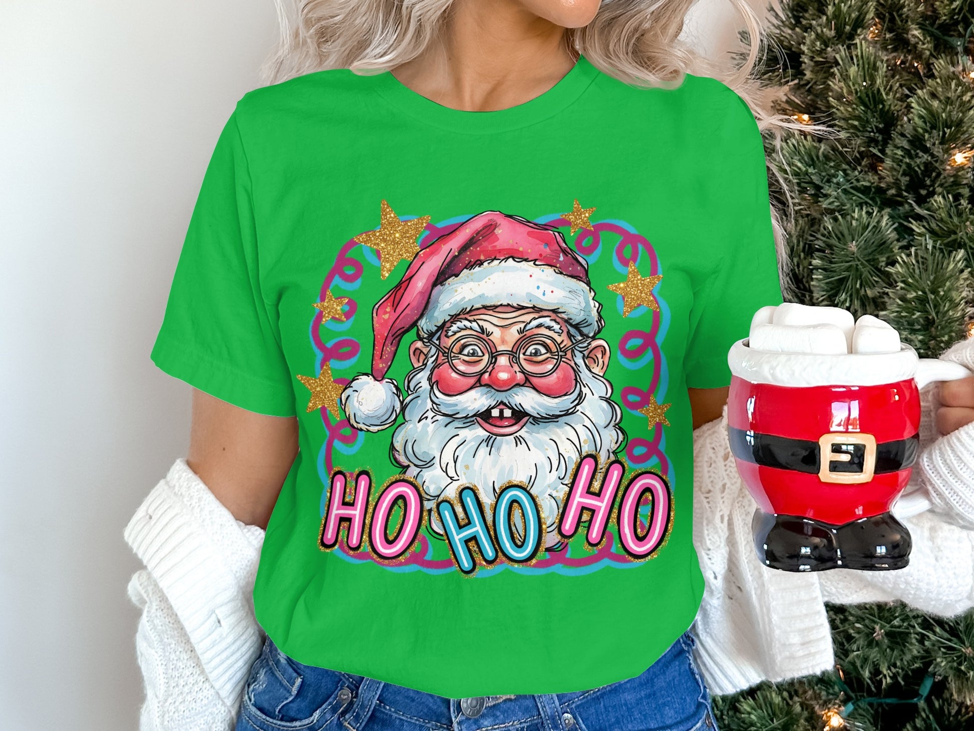 Ho Ho Ho Santa Claus Graphic Unisex T-shirt