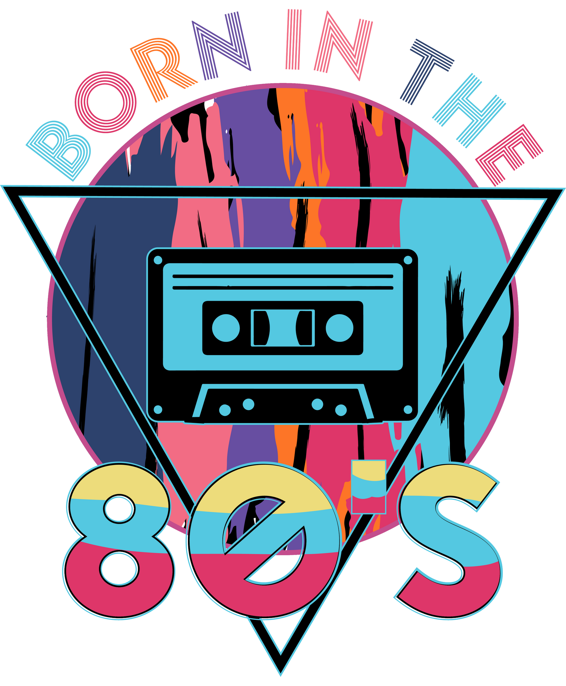 Born in the 80's Cassette Tape Retro Design product