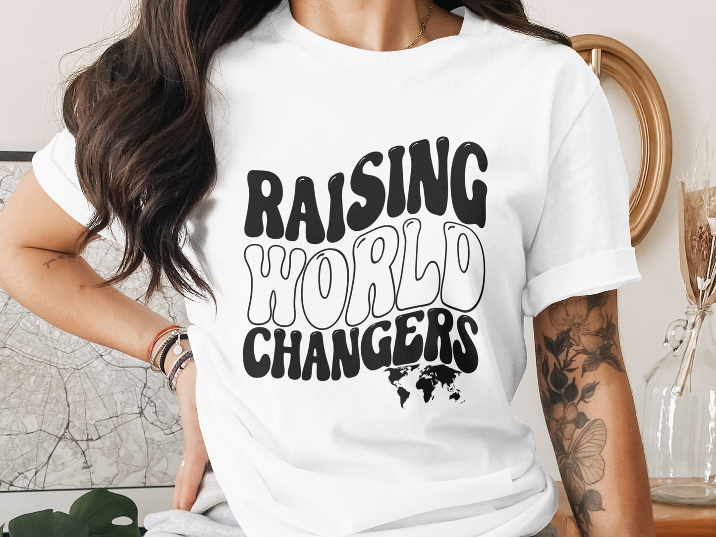 Raising World Changers Graphic T-Shirt for Inspirational Product