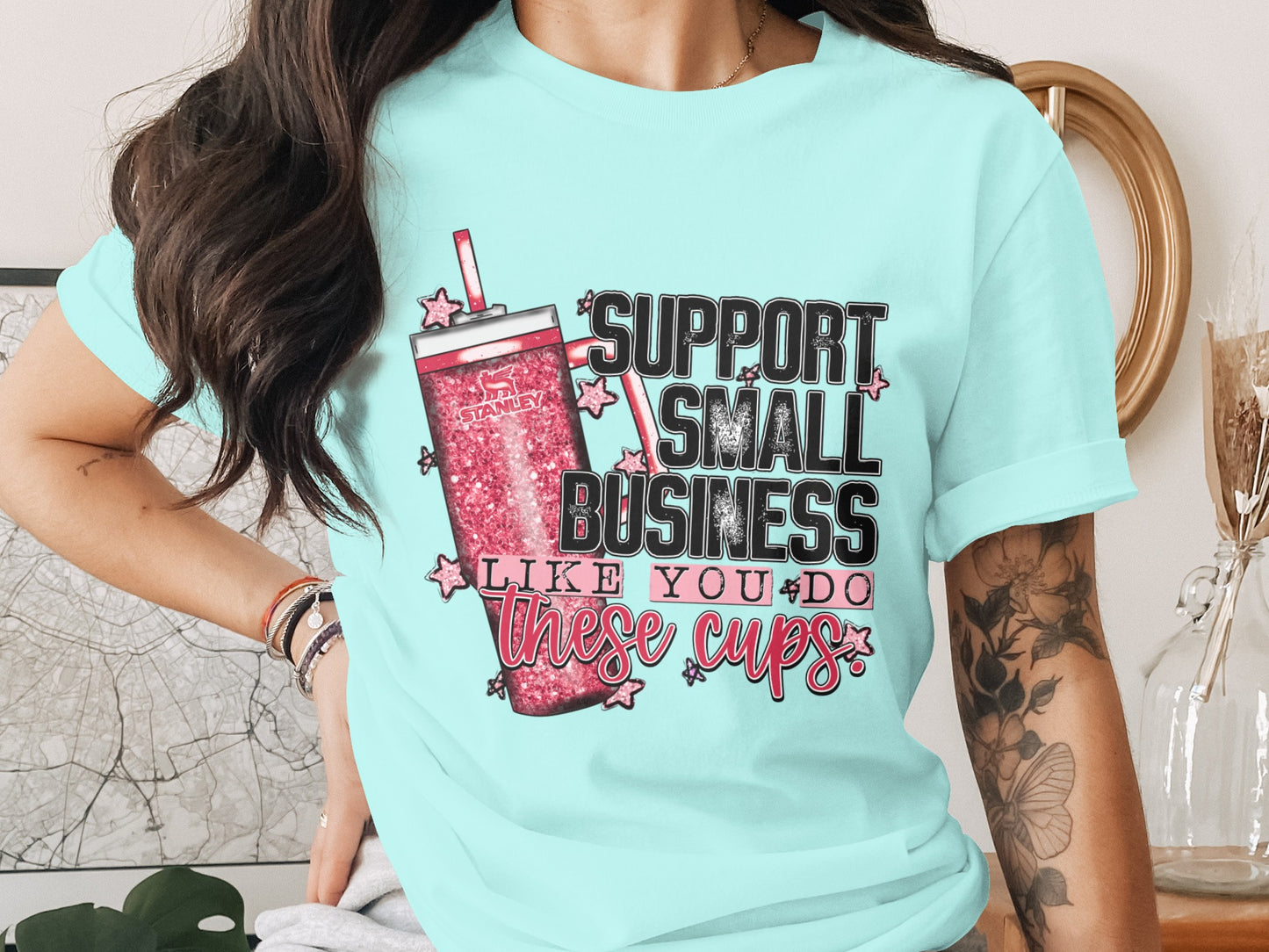 Support Small Business Like You Do These Cups Shirt