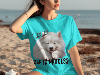 Shhhhhh Nap In Process Relaxing Cute Dog T-shirt