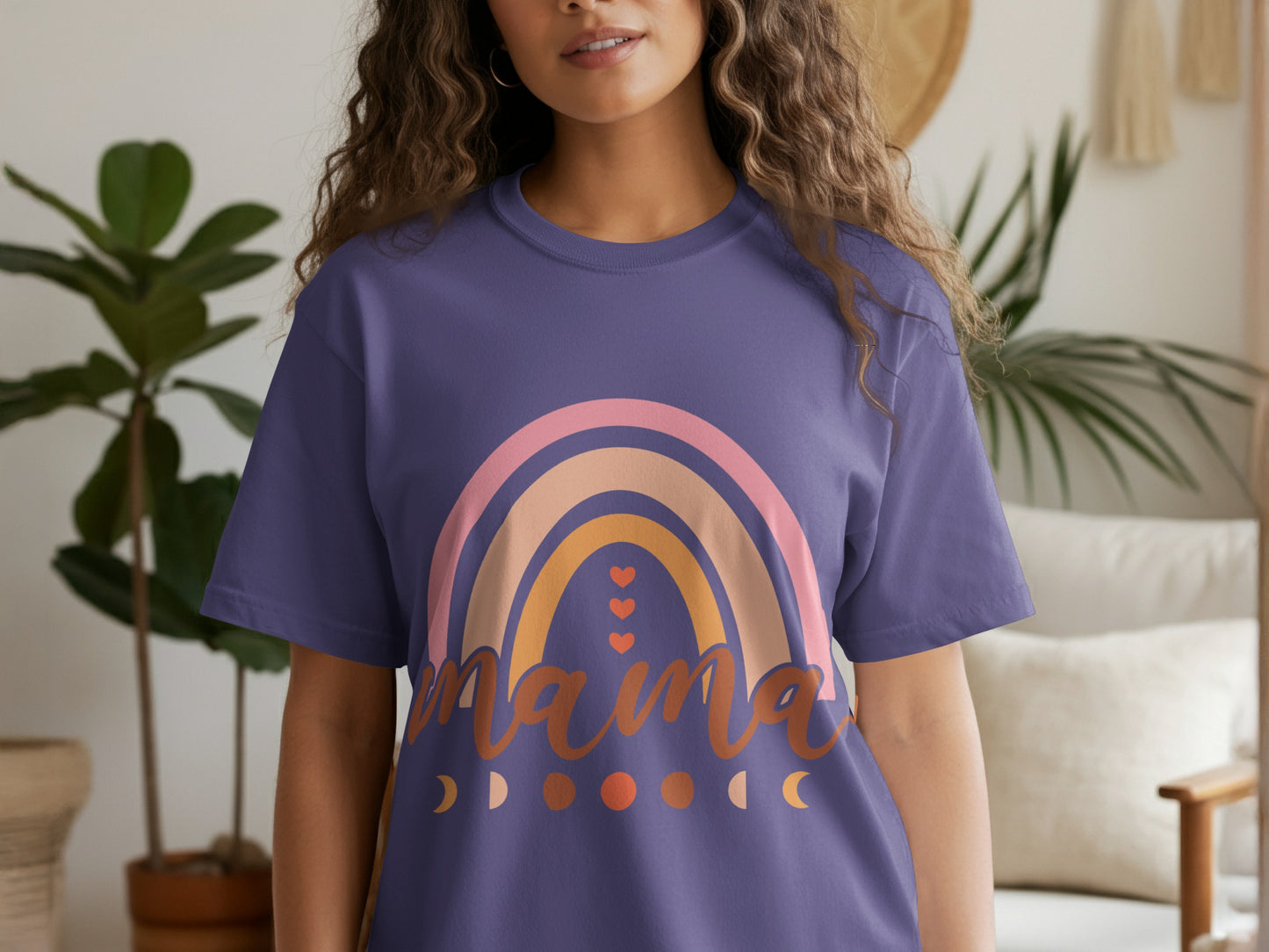 Mama Rainbow Graphic Tee Shirt Product
