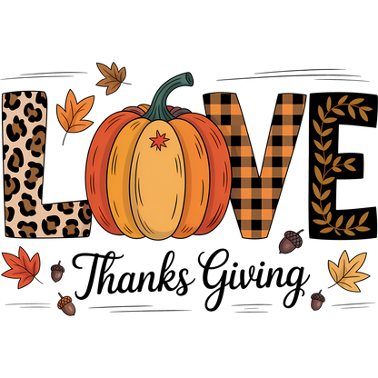 Fall Pumpkin Love Thanksgiving Decor Item