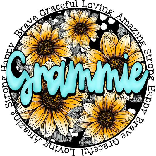 Grammie Brave Graceful Loving Amazing Strong Happy