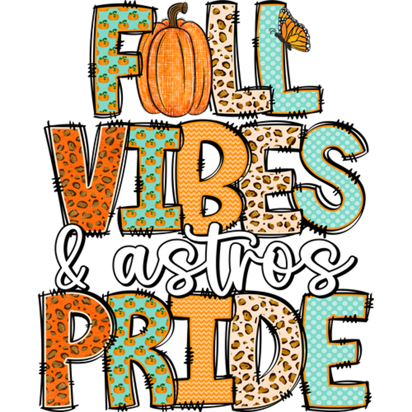 Fall Vibes Astros Pride Graphic Design Shirt