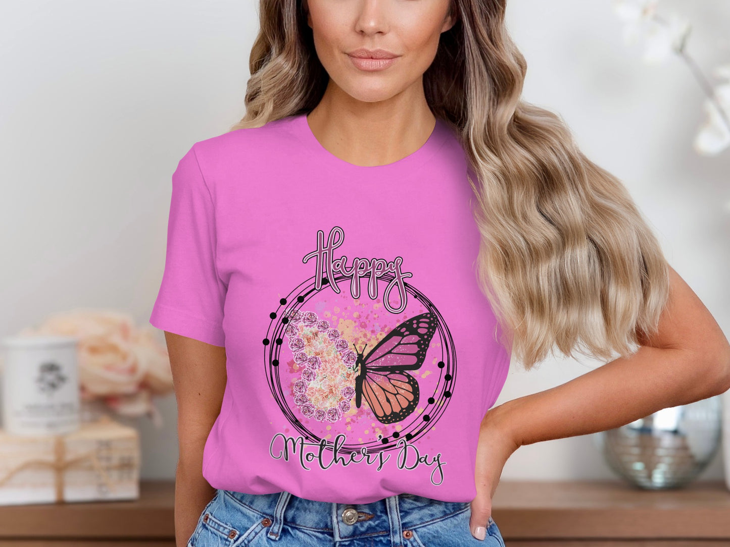 Happy Mother's Day Butterfly T-Shirt for Women