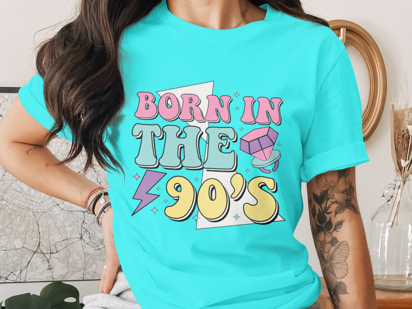 Born in the 90's Graphic Tee Shirt Product