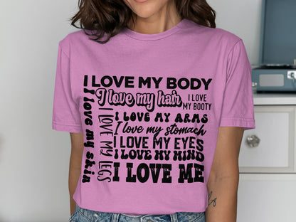 Positive Affirmation Self-Love Casual Wear Tee-Shirt