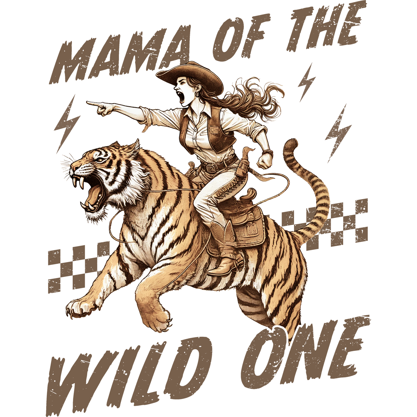 Mama of the Wild One Graphic Design Art Product