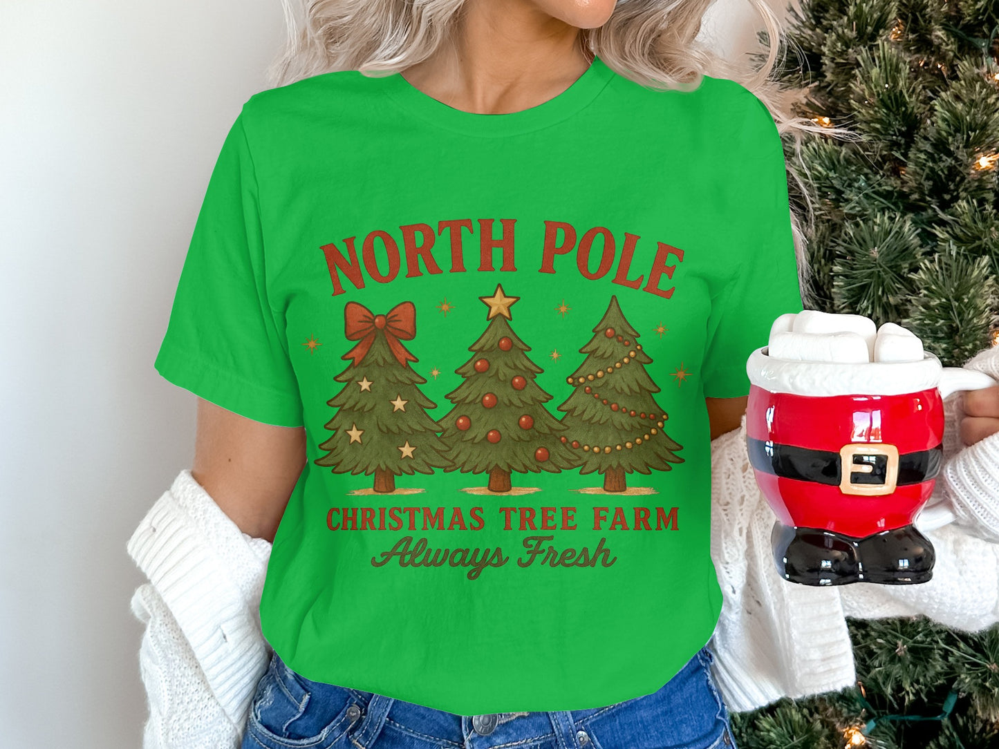 North Pole Christmas Tree Farm Always Fresh Shirt