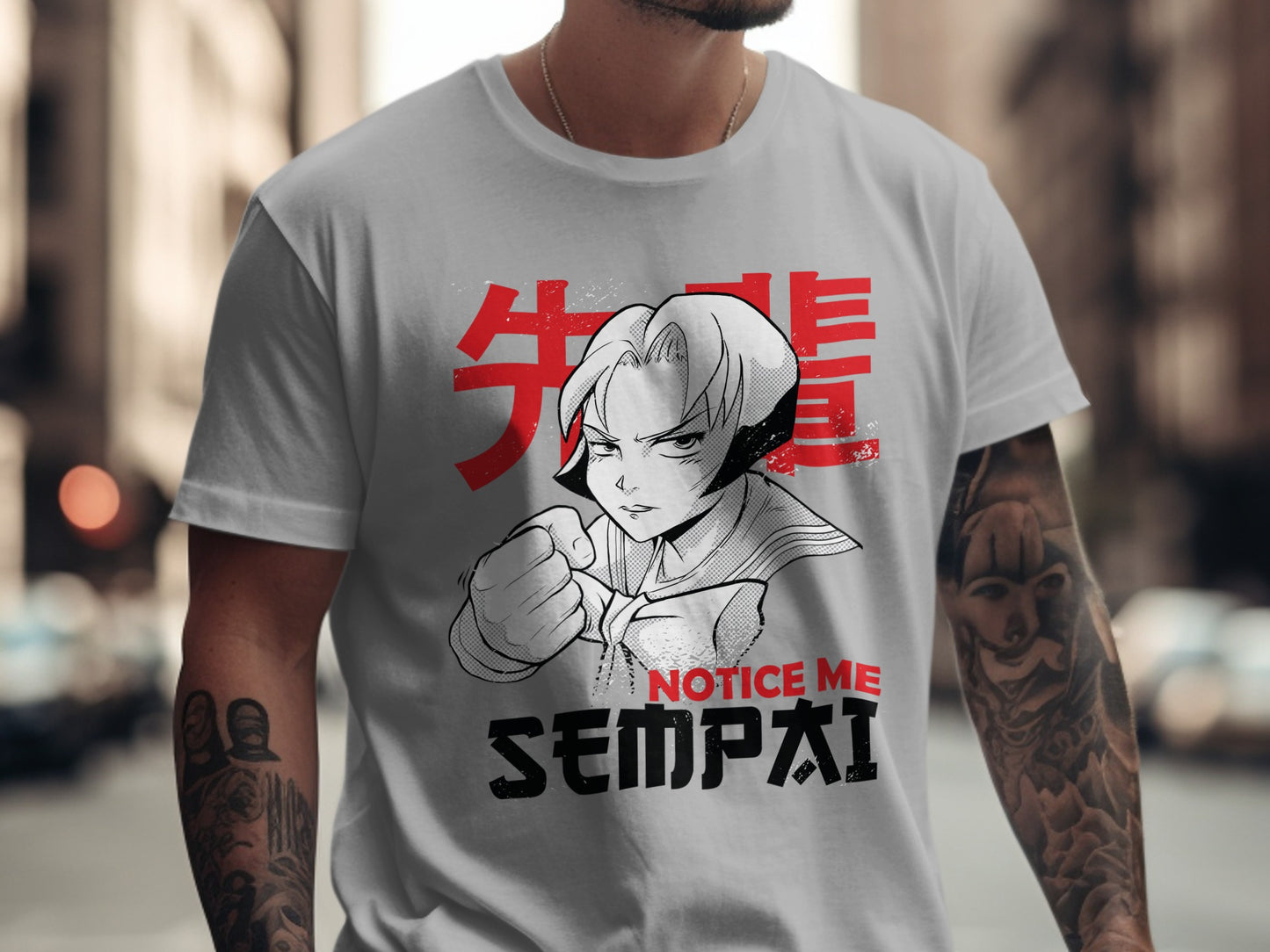 Notice Me Sempai Anime Graphic T-Shirt Product