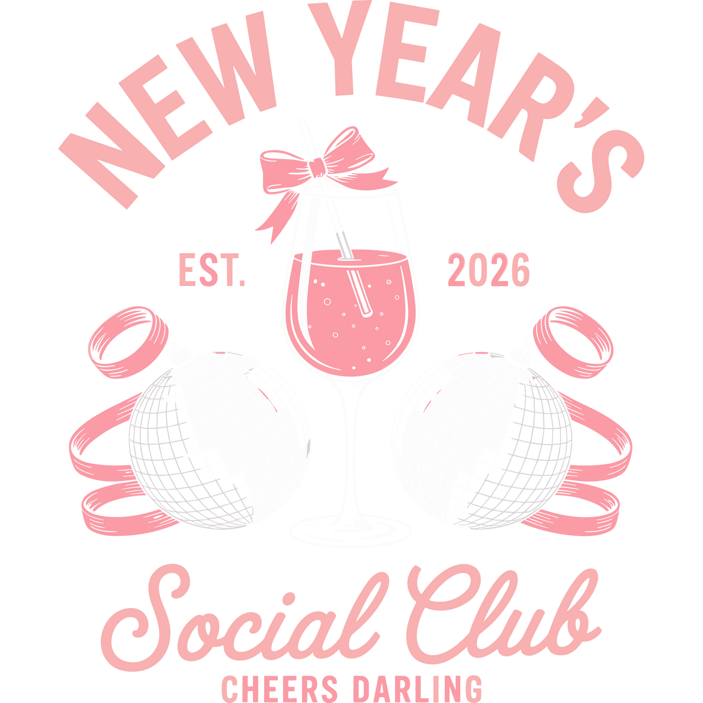 New Year's Social Club Cheers Darling 2026 product