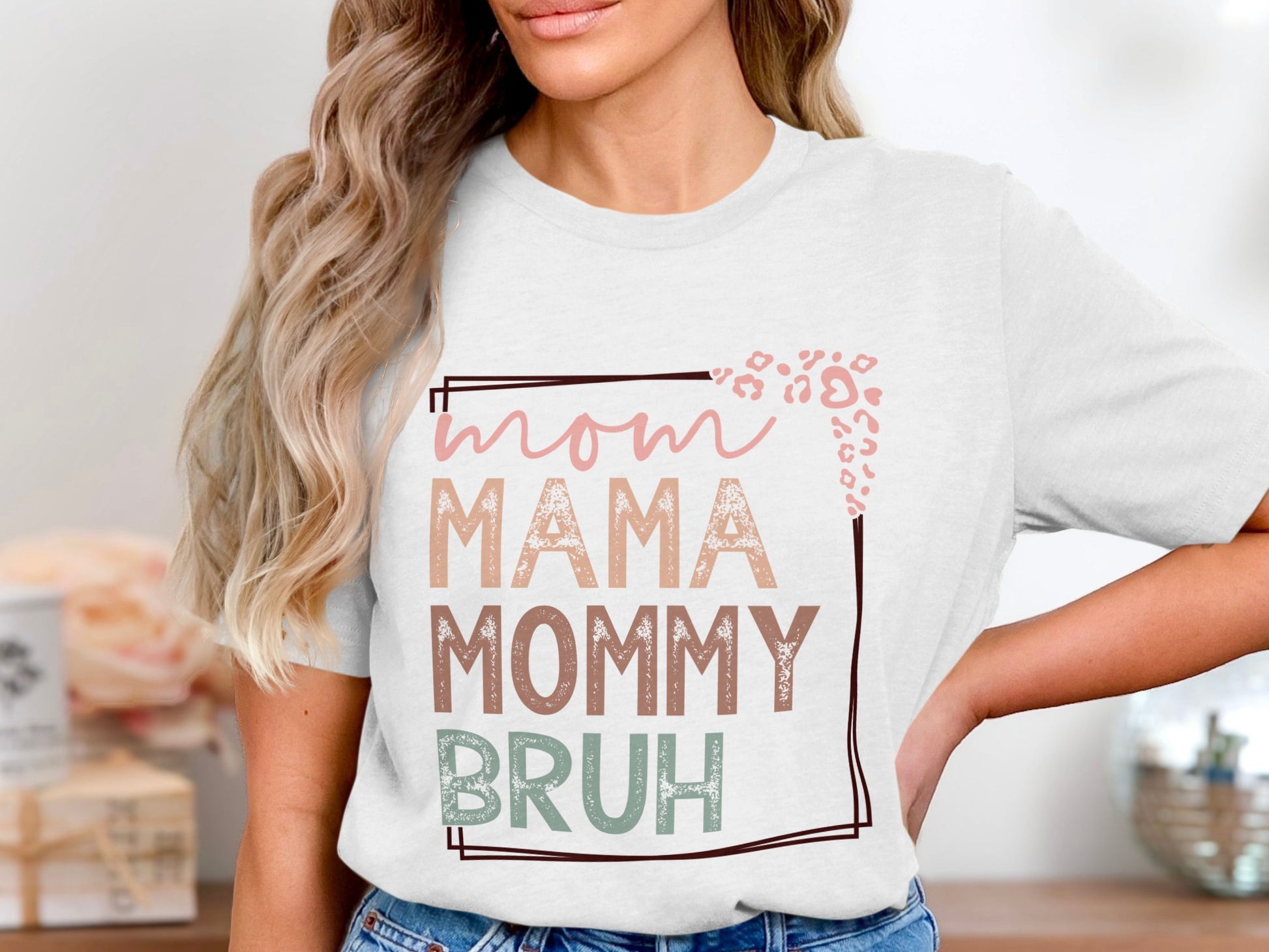 Mom Mama Mommy Bruh Graphic Tee Casual