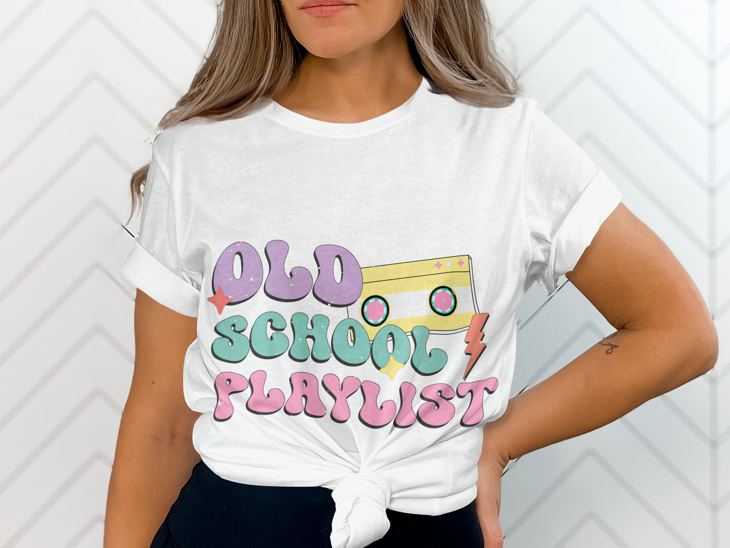 Old School Playlist Graphic Tee