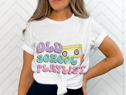 Old School Playlist Graphic Tee