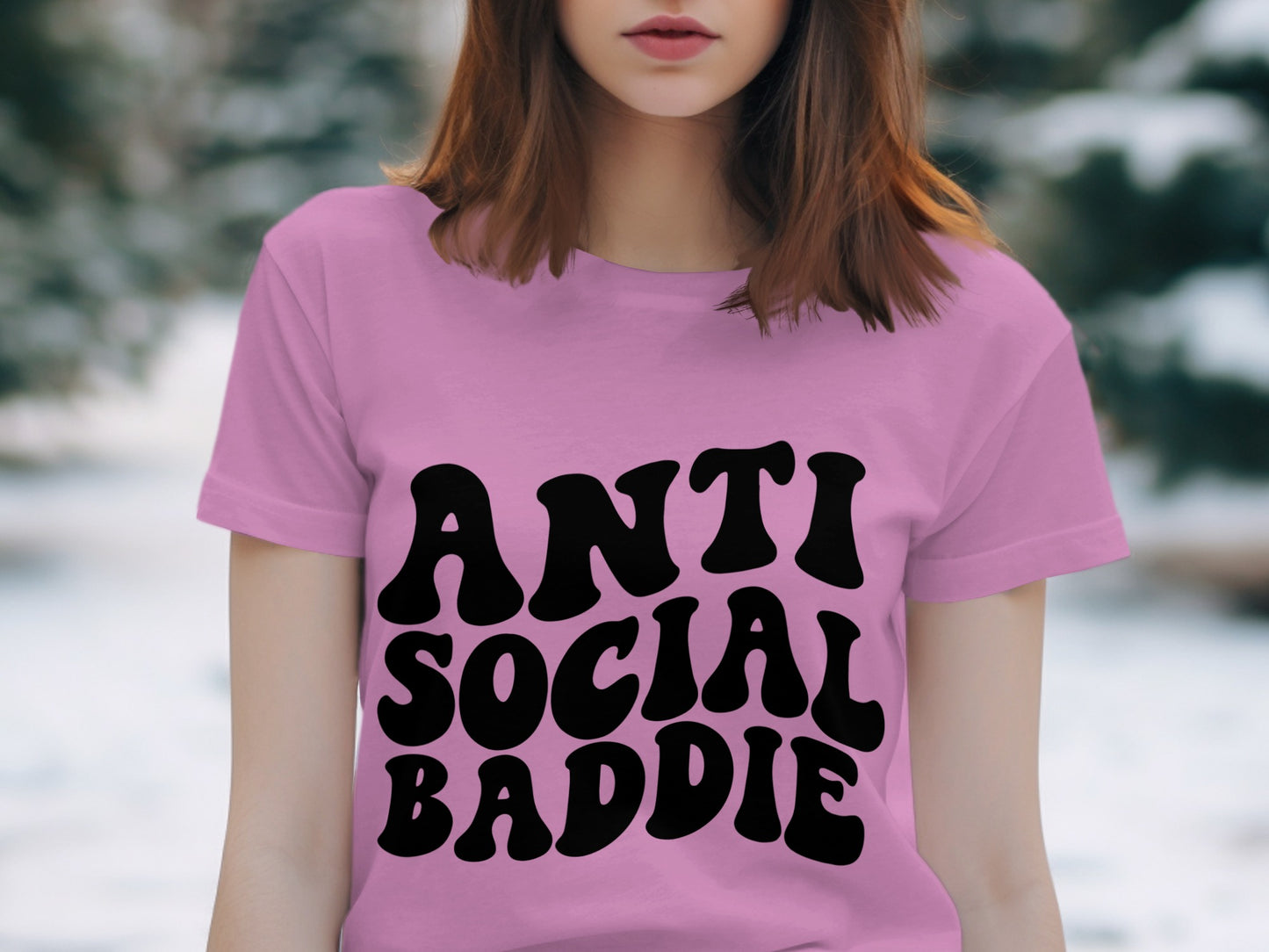 Anti Social Baddie Graphic Tee Shirt Product