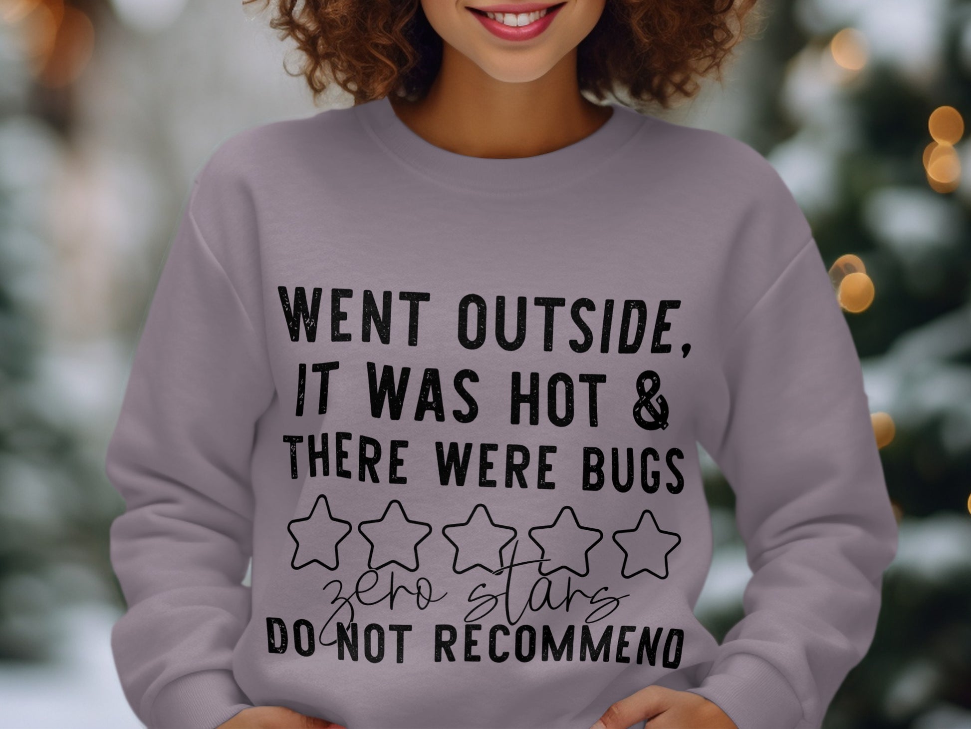 Funny Zero Stars Do Not Recommend Sweatshirt