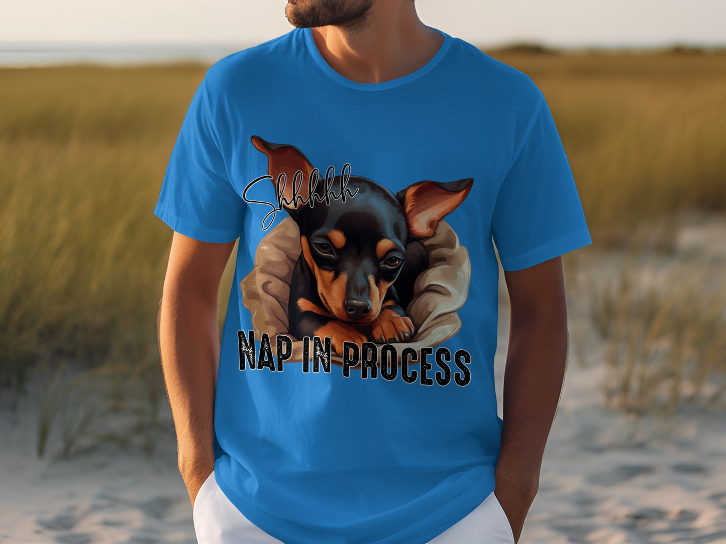 Nap In-Process Shhhh Chihuahua Dog T-Shirt