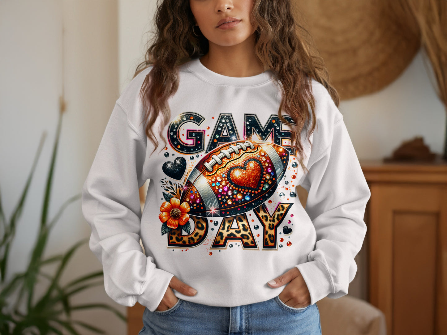 Colorful Game Day Sweatshirt product type