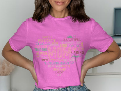 Stylish Graphic Tee for Women Celebrating Mom