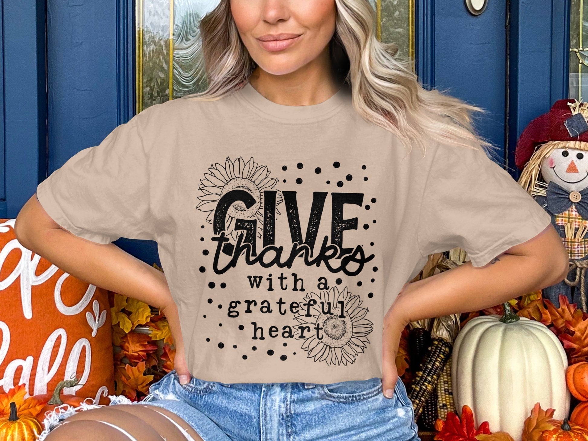 Give Thanks With A Grateful Heart T-shirt