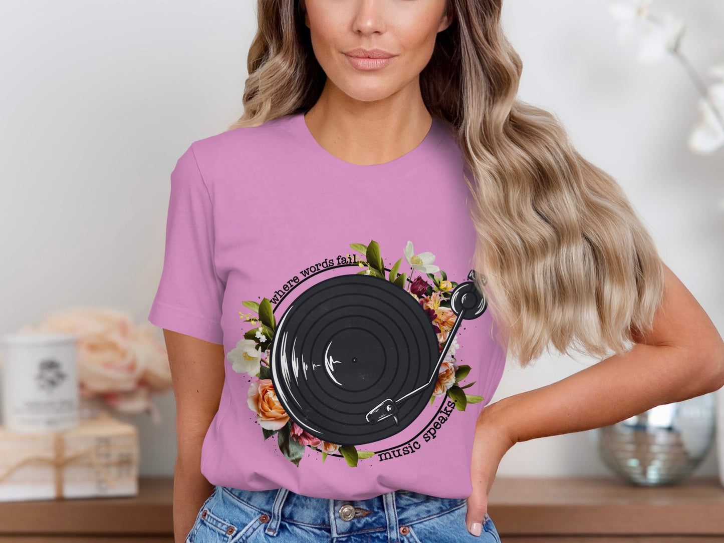 Where Words Fail Music Speaks Graphic T-shirt