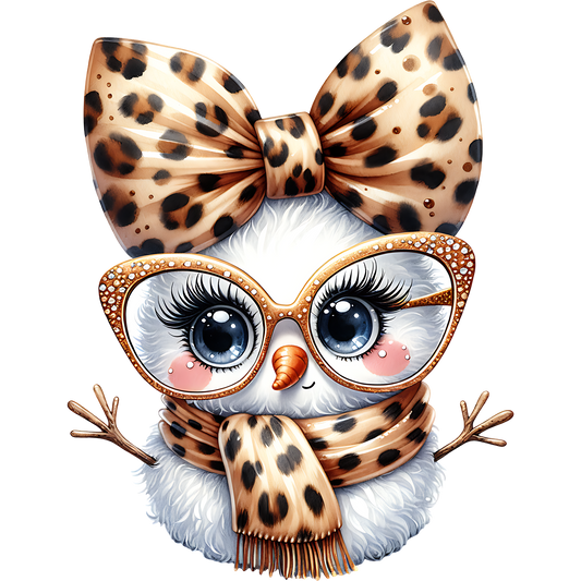 Cute Owl with Glasses and Bow Kids Decor