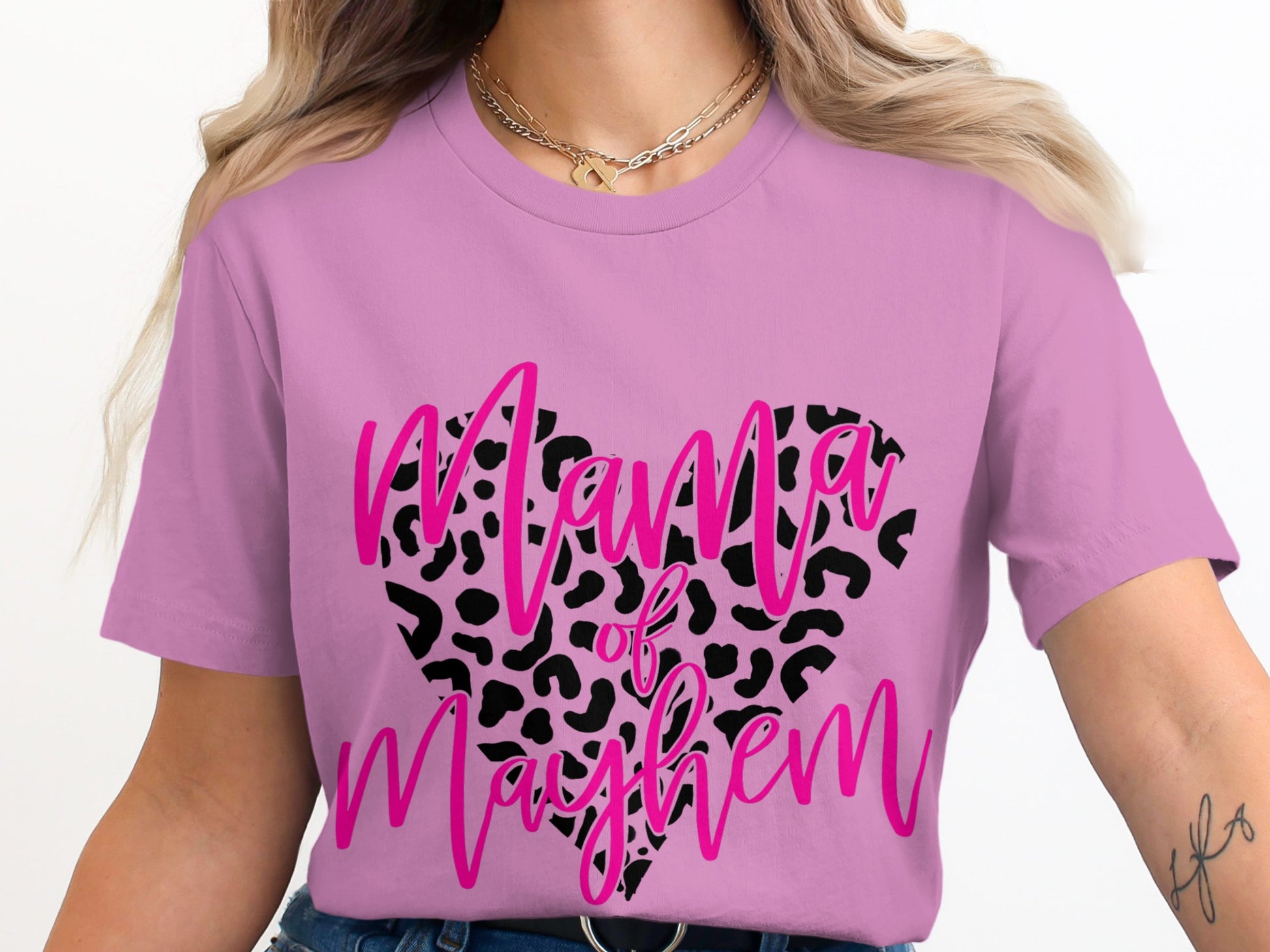 Mama of Mayhem Heart Graphic Tee