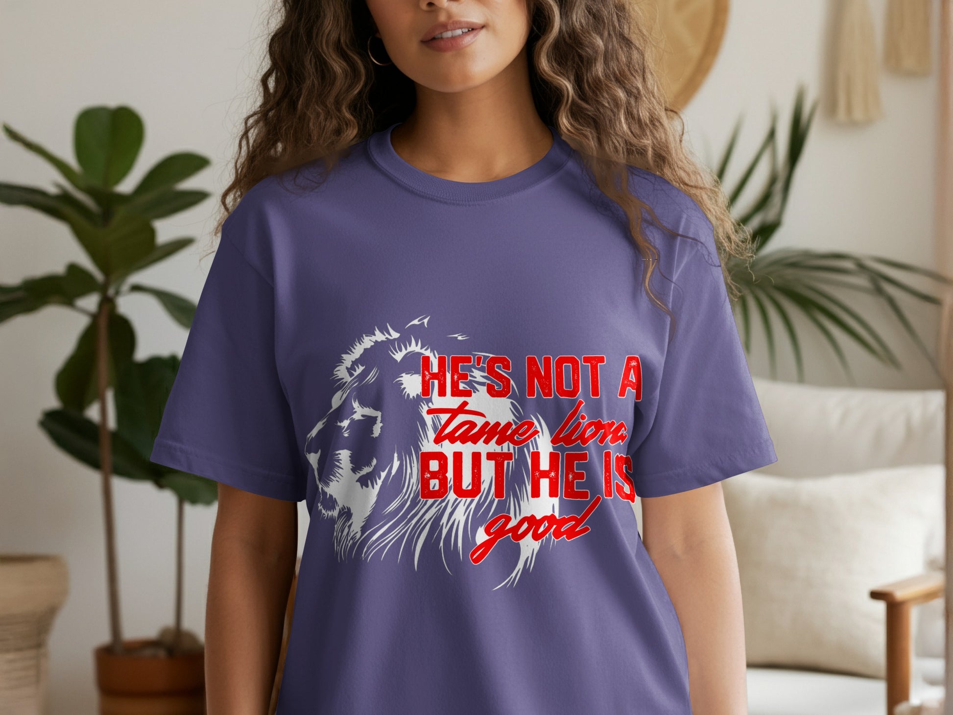 He's Not a Tame Lion But He Is Good T-shirt