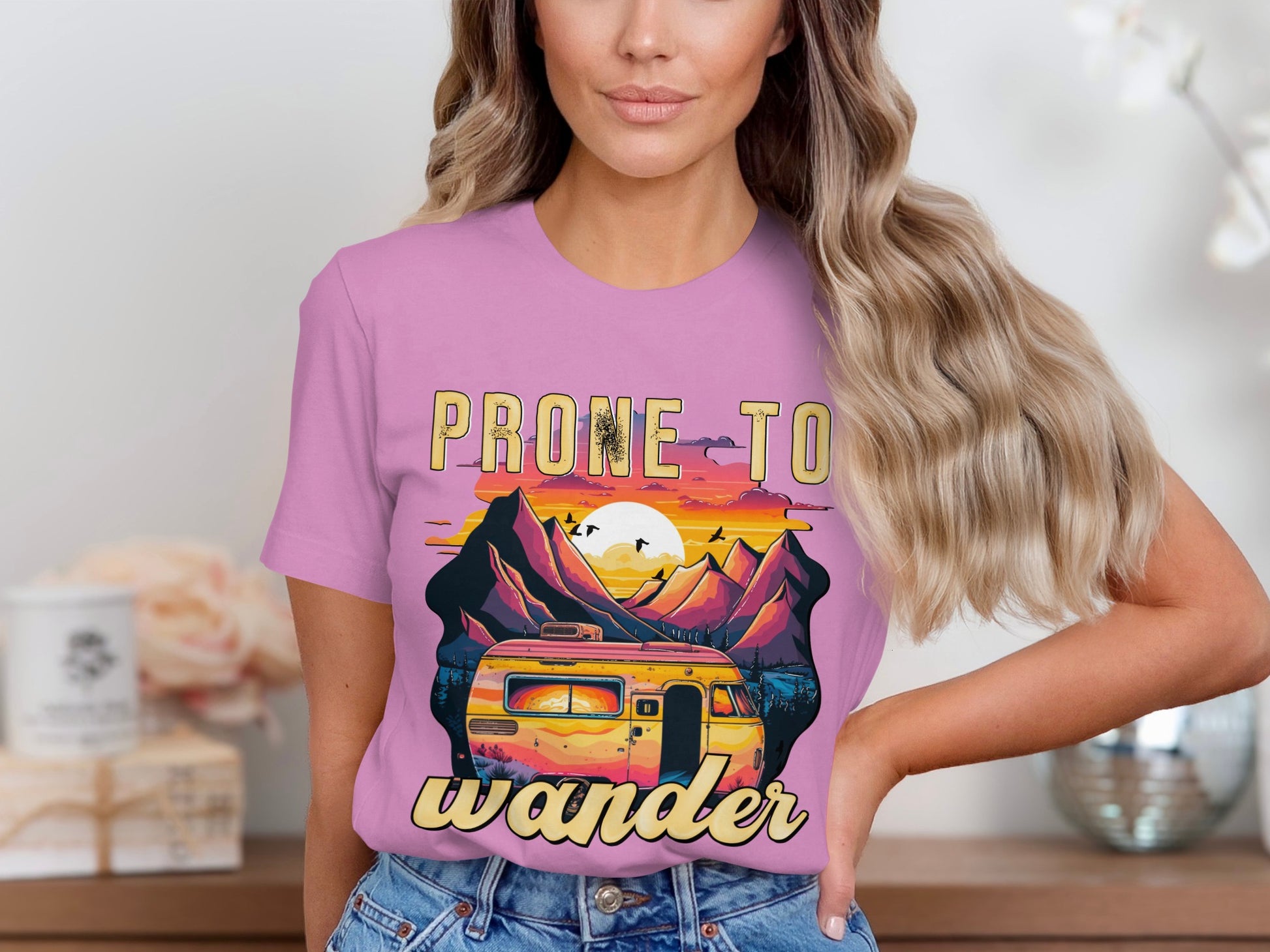 Prone To Wander Graphic Tee Adventure Product