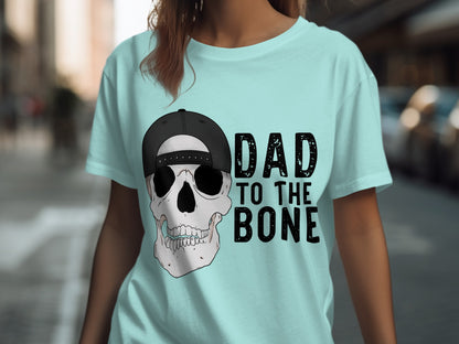 Dad To The Bone Skull Graphic T-Shirt