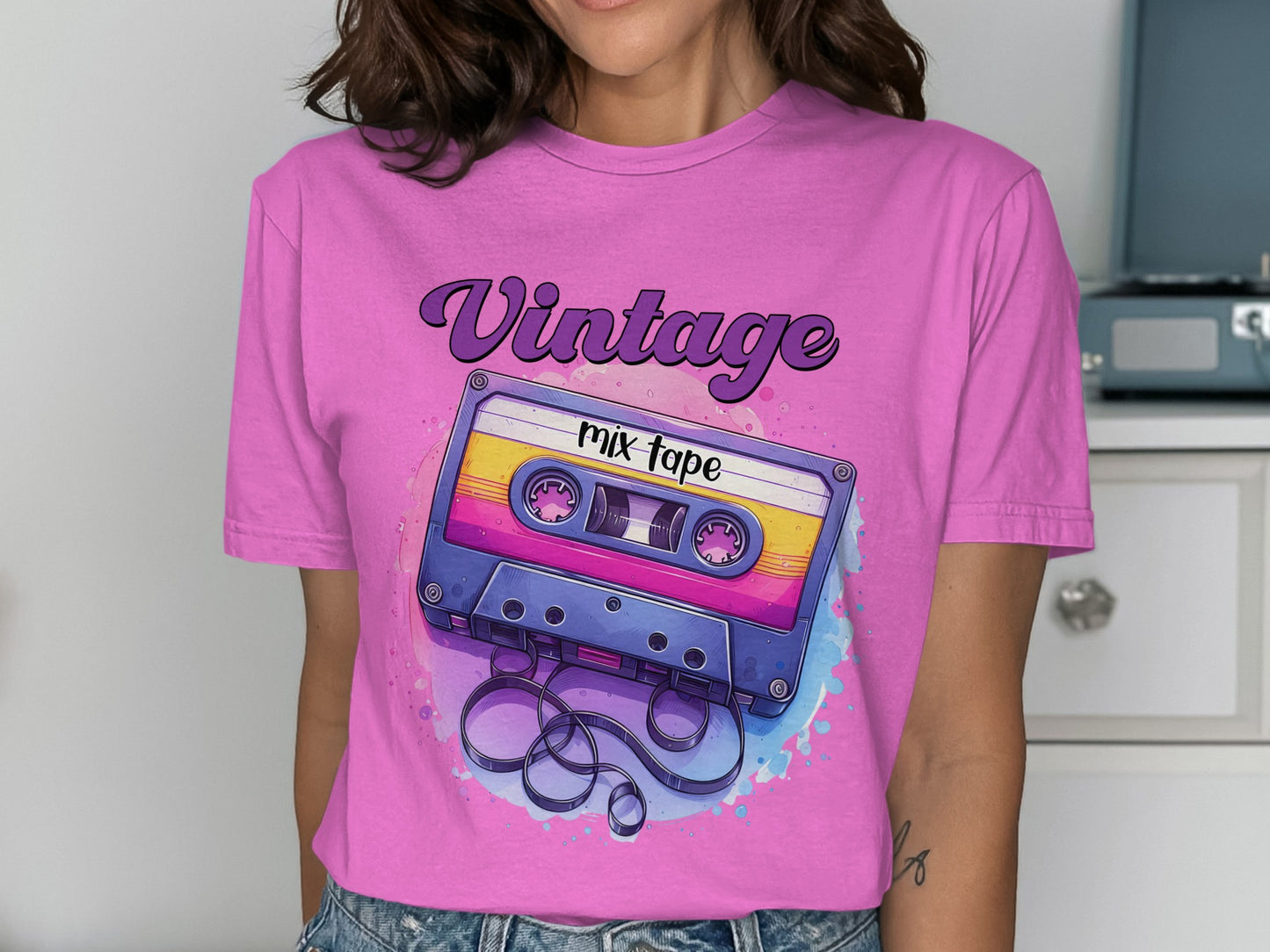 Vintage Mix Tape Graphic T-Shirt