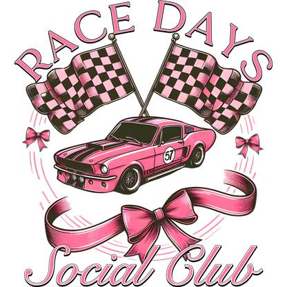 Race Days Social Club Graphic Car Design