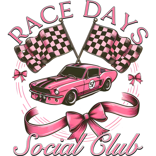 Race Days Social Club Graphic Car Design