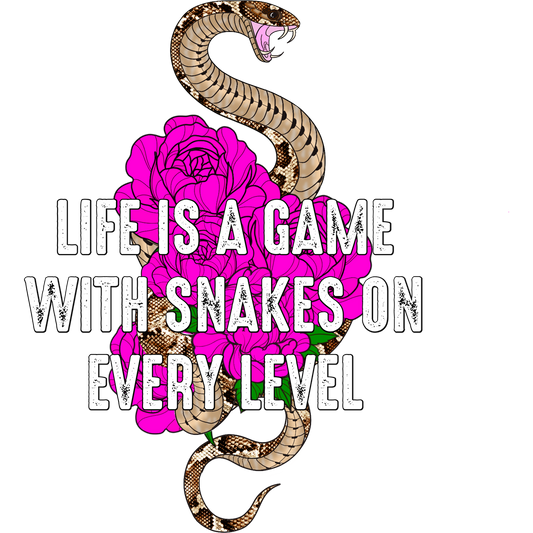 Life Is A Game With Snakes On Every Level product