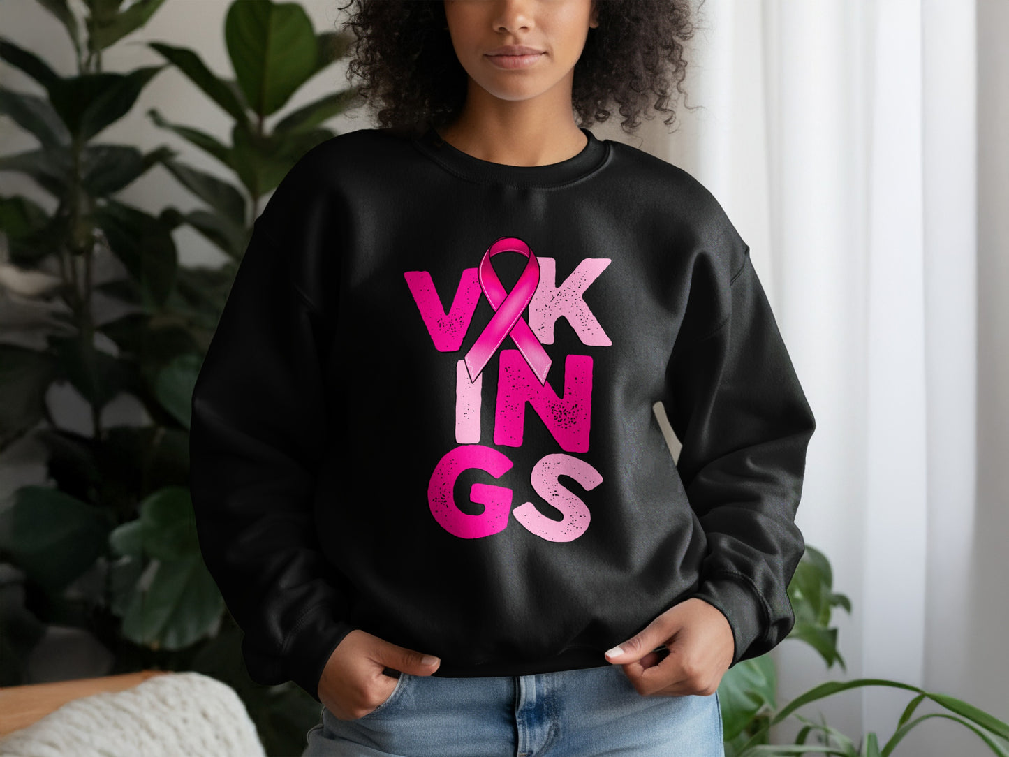 Vikings Breast Cancer Awareness Sweater