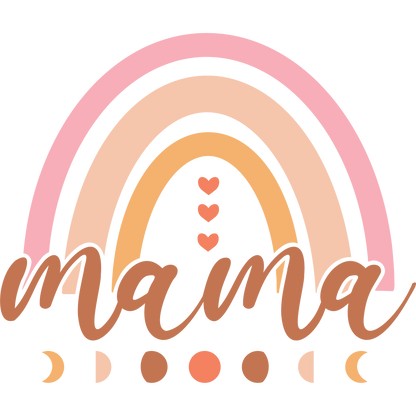 Whimsical Mama Design with Rainbow and Hearts Product