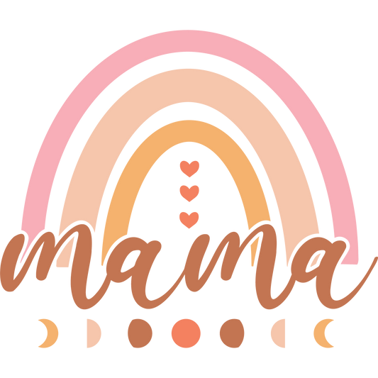 Whimsical Mama Design with Rainbow and Hearts Product